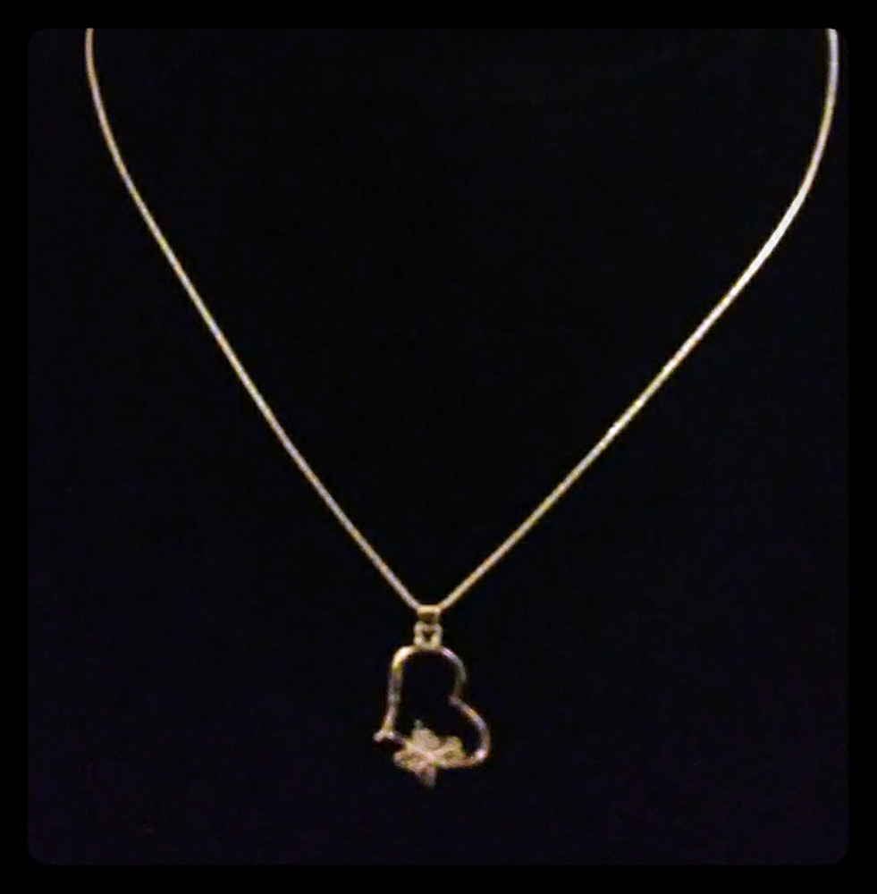 Heart and Butterfly Necklace